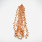 3 Fios Pedras Oval Transparente Listra Laranja 135un 14x10mm