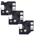3 Fitas Dymo COMPATIVEL Branca D1 45013 COLORPOP LM210 LM160