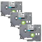 3 Fitas para Fios Tze-FX 231 Compatível P/ Rotulador Brother