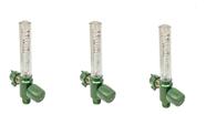 3 Fluxometro De Oxigênio Anodizado 0-15L/MIN Registro ANVISA