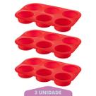 3 Formas Silicone Antiaderente 6 Cavidades Cupcake Sortida