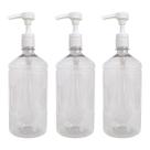 3 Frascos 1000ml Para Álcool Gel Válvula Pump Profissional 3 Frascos 1000ml Para Álcool Gel Válvula Pump Profissional