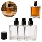 3 Frascos De Vidro 50ml Para Perfume Uso Pessoal Hotelaria