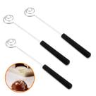 3 Garfos de Chocolate Helicoidal Para Banhar Pão de Mel Bombom Frutas Doces Hercules Mundial