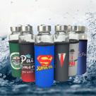 3 Garrafas de Vidro C/ Alça Capinha Personalizada Não Vaza 400ml 3 Garrafas de Vidro C/ Alça Capinha Personalizada Não Vaza 400ml