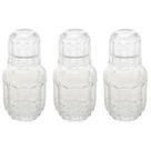 3 Garrafas para Água Moringa de Vidro 500ml Copo Tampa Lyor Faces 3 Garrafas para Água Moringa de Vidro 500ml Copo Tampa Lyor Faces