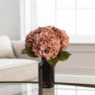 3 Hastes de Flor Hortênsia Artificial Cores Rosa e Branca, Ideal para Arranjos Florais - DE3623