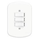 3 Interruptores 10A 250V Blanc - 0656 - FAME