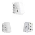 3 Interruptores Modulo Simples Modulare/ Evidence/ Blanc+ Fame