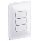 3 Interruptores Paralelos 4X2 10A 250V Zeffia - 680107 - PIAL