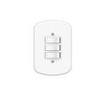 3 Interruptores Simples 10a/250v - Blanc