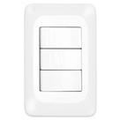 3 Interruptores Simples 4x2 - Lgx111 - Pial 3 Interruptores Simples 4x2 Pial Pop - Lgx111 - Pial