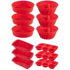 3 Jogo Formas Sortida Redonda Espiral Pães Cupcake Silicone