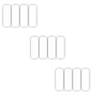 3 Kit Adesivo Refletivo Capacete Moto Carro Bicicleta Branco