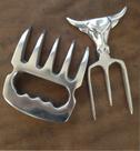 3 Kit Churrasco Tridente + Garra De Urso Grande Combo