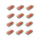 3 Kit Conector Para 5P 32A 440 4mm RIG 4 Peças Wago 221-415