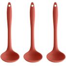 3 Kit de Conchas Silicone Cozinha Sopa Caldo Feijão OU Terracota Talher Utensílios