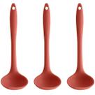 3 Kit de Conchas Silicone Cozinha Sopa Caldo Feijão OU Terracota Talher Utensílios