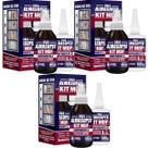 3 Kit Mdf Cola Instantânea + Catalisador Acelerador 190ml Almasuper