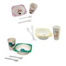 3 Kit papinha Prato Copo e talheres criança bebê - Sortido