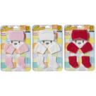 3 Kit Toucas Meias Luvas Confortável Para Bebês Menina Recém Nascido