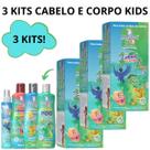 3 Kits Para Criança e Recém Nascido Kit Cabelo e Corpo Kids!