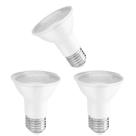 3 Lâmpada Led Par20 6W E27 6500k Branco Frio 550lm Crystal Save Energy