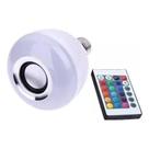 3 Lampada Musical Caixa De Som Bluetooth Rgb Com Controle