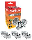 3 Lâmpada Ourolux Ar111 12v 50w 24º G53 Branco-quente 3 Lâmpada Ourolux Ar111 12v 50w 24º G53 Branco-quente