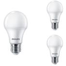 3 Lâmpadas Led Bulbo 9w 4000k Philips Neutro A60 806Lm