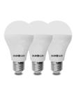 3 Lâmpadas Led Bulbo Ourolux A60 Base E27 9w Bivolt Cor da Luz Amarelada 3000k