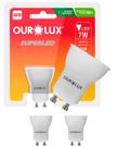 3 Lâmpadas Led Dicroica Mr11 7w Bivolt Gu10 100 Graus Cor da Luz 2700k Branco Quente Ourolux 3 Lâmpadas Led Dicroica Mr11 7w Bivolt Gu10 100 Graus Cor da Luz 2700k Branco Quente Ourolux