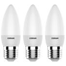 3 Lâmpadas Led Vela Fosca 2700k 260lm E27 Ledvance 7019477 3 Lâmpadas Led Vela Fosca 2700k 260lm E27 Ledvance 7019477