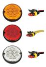 3 Lanterna Traseira 125mm Ônibus Comil Mascarello Neobus 10 LED 24V + Conector