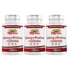 3 Lisina + Prolina + Glicina 120 Cápsulas 500mg