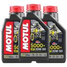 3 Litros Óleo De Motor Motul 5000+ 4t 20w50 Semi Sintético Honda Suzuki Yamaha 3 Litros Óleo De Motor Motul 5000+ 4t 20w50 Semi Sintético Honda Suzuki Yamaha