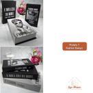 3 Livros Falsos Decorativos Fake Conjunto Caixa Organizadora Sala Quarto Escritório Home Office Multiuso