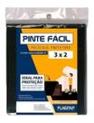 3 Lona Multiuso Pr 3x2mt Proteção Lona Pintura Móveis Pisos