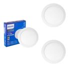 3 Luminária Led 12w Sobrepor Philips 6500k Bivolt 17cm Red.