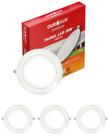 3 Luminária Ourolux Led Embutir 18w Bivolt 2700k Redondo 3 Luminária Ourolux Led Embutir 18w Bivolt 2700k Redondo
