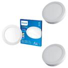 3 Luminária Plafon Led 24w Philips Sobrepor 6500k Bivolt