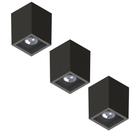 3 Luminária Sobrepor Boxit Par20 Preto E27 Save Energy 3 Luminária Sobrepor Boxit Par20 Preto E27 Save Energy