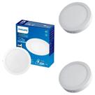3 Luminárias Plafon Led 12w Philips Embutir 6500k Bivolt