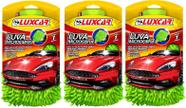 3 Luvas De Microfibra Luxcar Para Limpeza Anti Risco