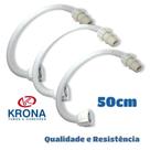 3 Mangueiras Engate Plástico Flexível P/ Vaso 50cm Krona
