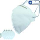 3 Máscaras Descartáveis KSN PFF2 Branca com Clip Nasal e Elástico de Cabeça 3 Máscaras Descartáveis KSN PFF2 Branca com Clip Nasal e Elástico de Cabeça