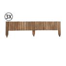 3 Metros Delimitador de Jardim de Eucalipto 30x50 cm Stain Nogueira