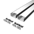 3 Metros Perfil Para Fita De Led Iluminação Linear Barra Sobrepor
