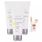 3 Micropeeling Facial Clear Pele Efeito Antienvelhecimento + Protetor Solar Labial 30 FPS