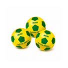3 Mini Bolinhas De Vinil Brasil Copa Do Mundo Verde Amarelo